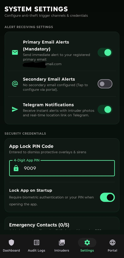 App Settings